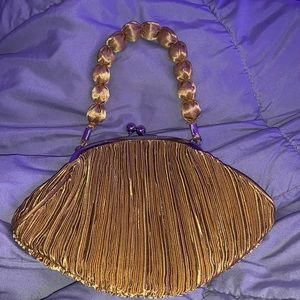 bijoux terner purse brown/gold small mini handbag